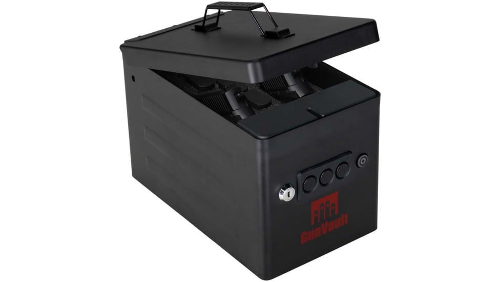 GunVault Range Box - 2 Pistols, Black, Small, GVRV100BK22