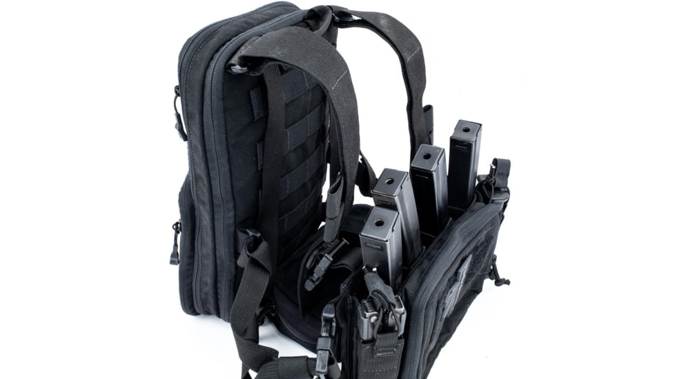 Haley Strategic Partners FlatPack 2.0 Daypack, Black, FP-2-1-BLK
