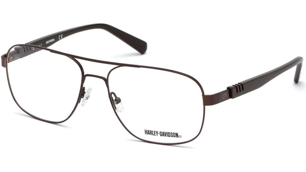 Harley Davidson Eyewear HD0783 Eyeglass Frames - Matte Dark Brown Frame Color