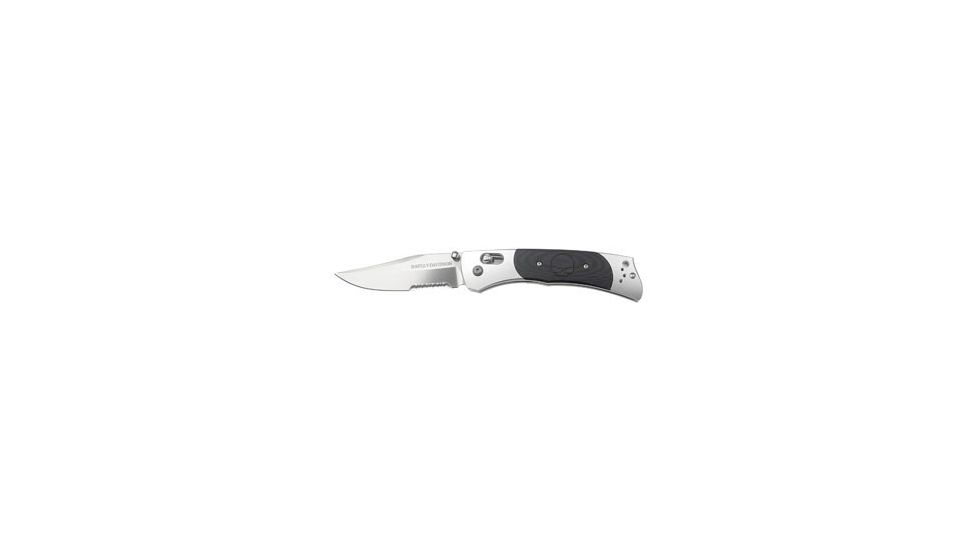 Harley Davidson Hardtail Folding Knife, Combo Edge, Satin Blade 13100S