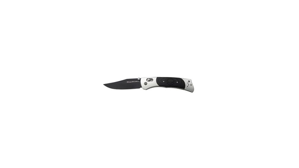 Harley Davidson Hardtail Folding Knife, Plain Edge, BK1 Blade 13100BK