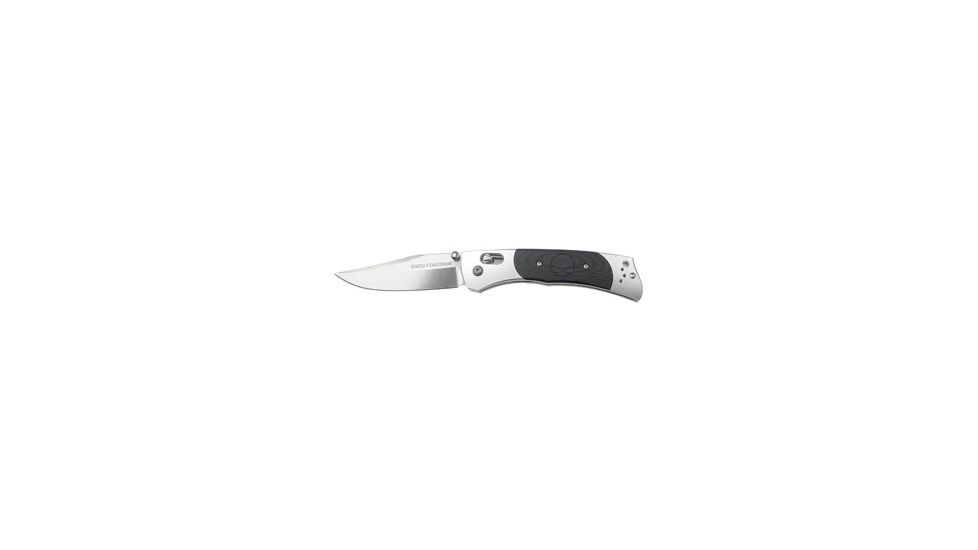 Harley Davidson Hardtail Folding Knife, Plain Edge, Satin Blade 13100