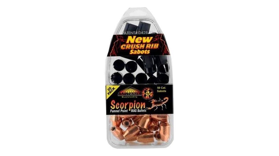Harvester Scorpion 50 Cal. 240gr .451 Funnel Point 20pk