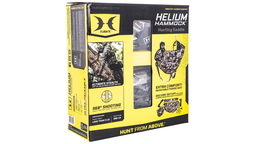 Hawk Treestands HWK-HHTS Hawk Treestands HELIUM HAMMOCK TREE SADDLE