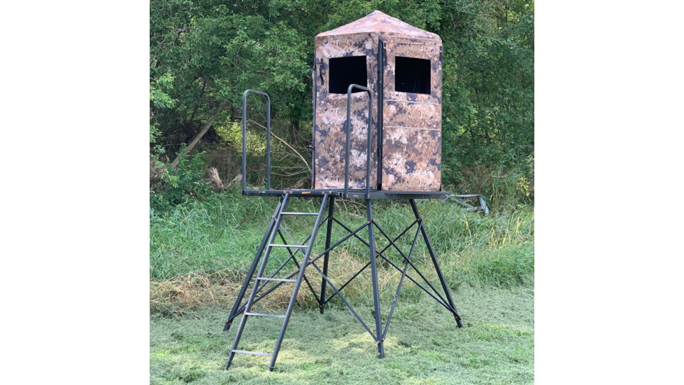Hawk Treestands Scout Floor w/ 5ft Tower, Black, HWK-SCFLR-5C