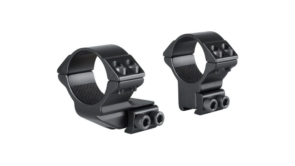 Hawke Sport Optics Dovetail 30mm Scope Rings, 2-Pieces, 1in Extension, Black, 22122