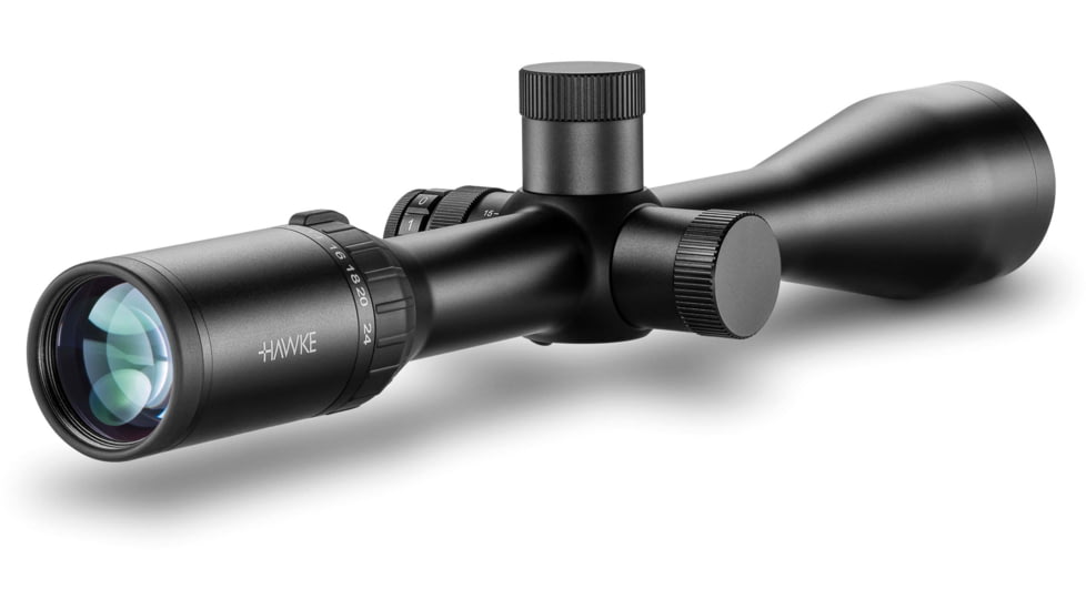 Hawke Sport Optics Airmax 30 SF 6-24x50mm Rifle Scope, 30mm, SFP, AMX IR, Black, 13321