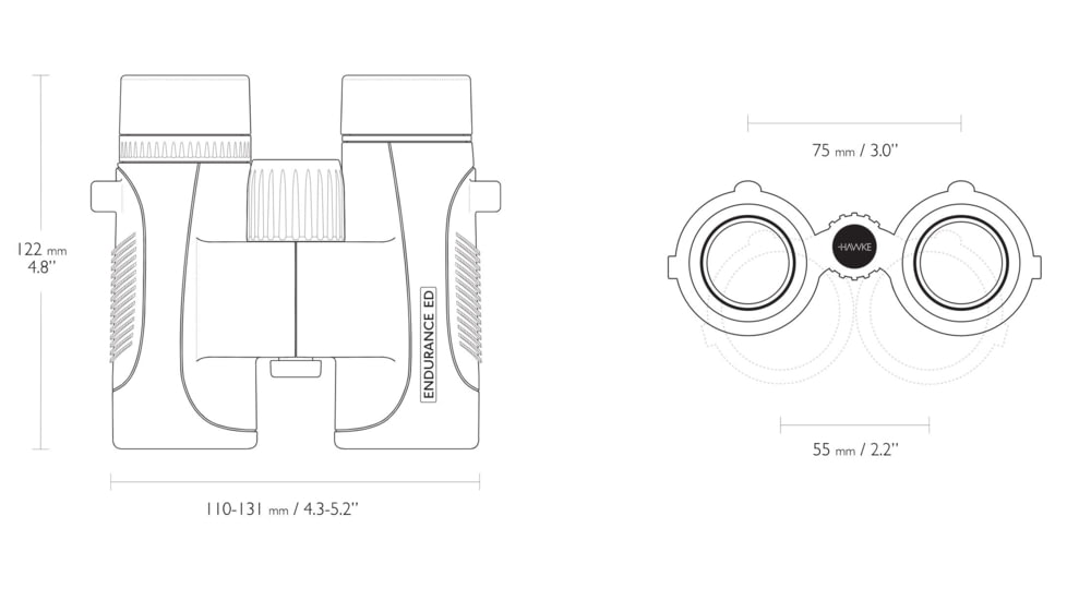 Hawke Sport Optics Endurance ED Marine 7x32mm Roof Prism Binoculars, Blue, 36500