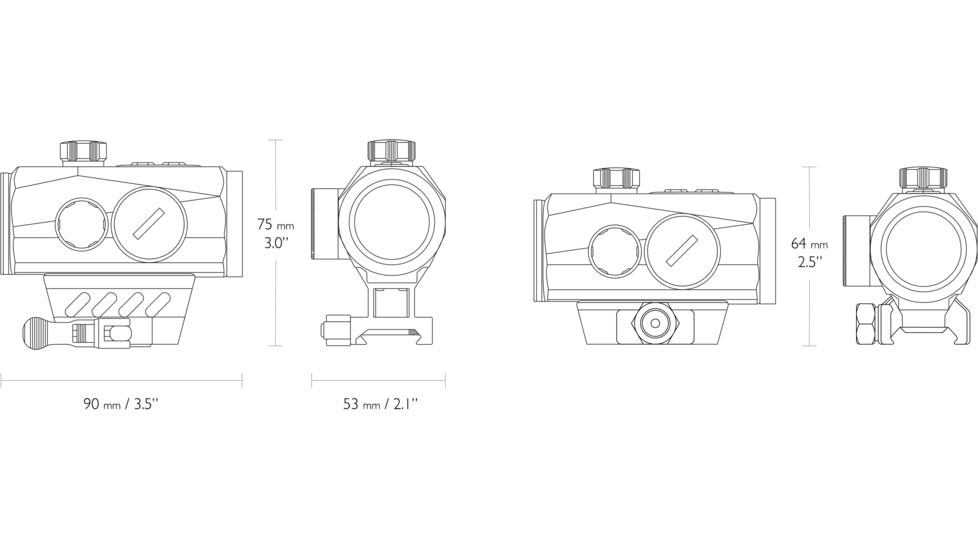Hawke Sport Optics Endurance RD 1x30mm 3 MOA Dot Red Dot Sight, Black, 12128