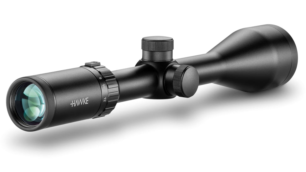 Hawke Sport Optics Vantage 4-12x50mm Rifle Scope, 1 in Tube, 30/30 Duplex Reticle, Black, 14150