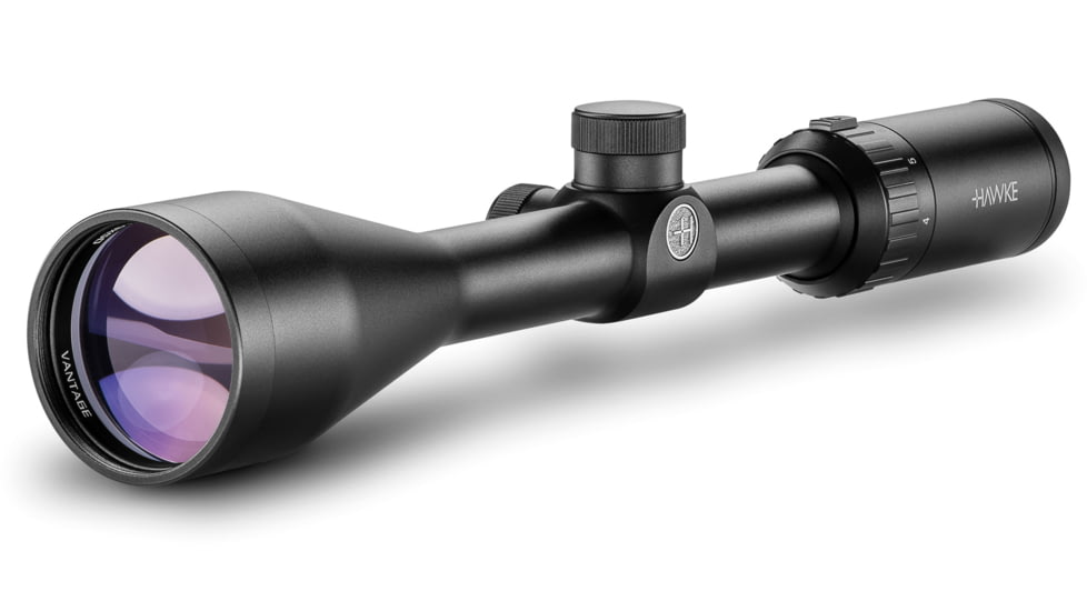 Hawke Sport Optics Vantage Rifle Scope, 4-12x50mm, 1in Tube, SFP, 30/30 Duplex Reticle, Black, 14150