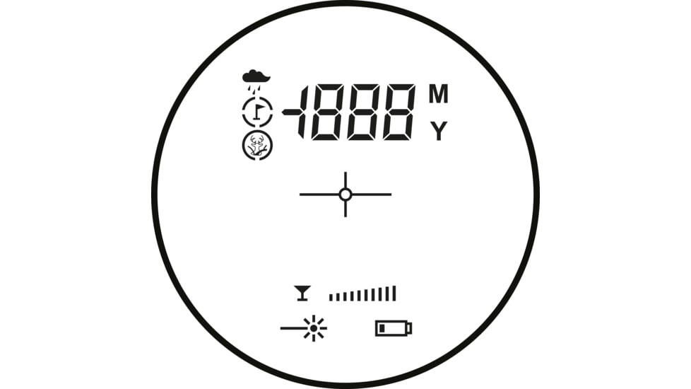 Hawke Sport Optics LRF 400 LCD 6x21 Laser Rangefinder, Black, 41020