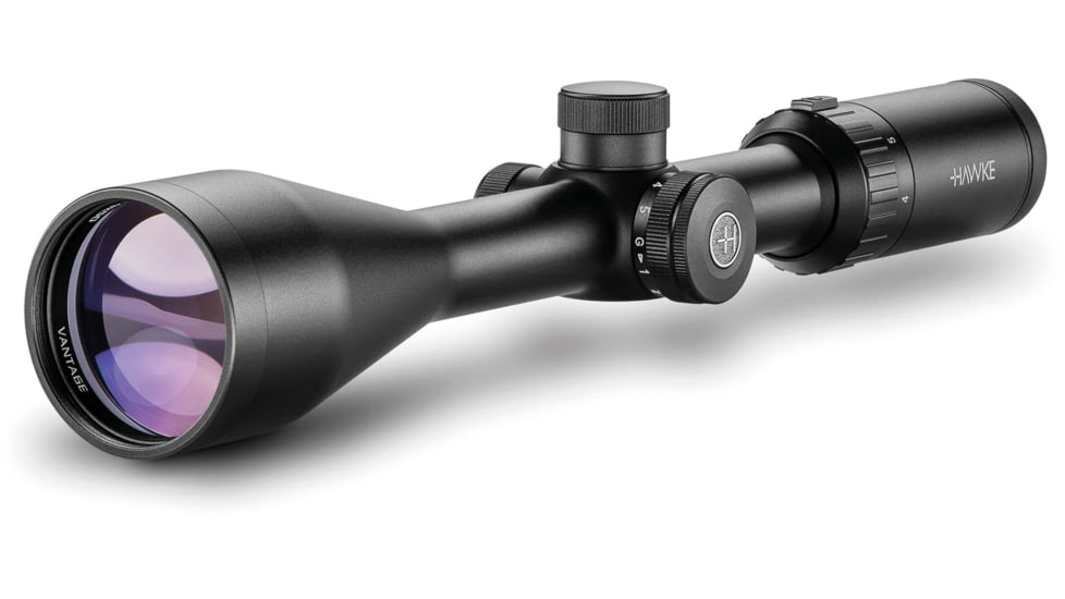 Hawke Sport Optics Vantage Rifle Scope, 4-12x50mm, 1in Tube, SFP, Mil Dot IR Reticle, Black, 14250