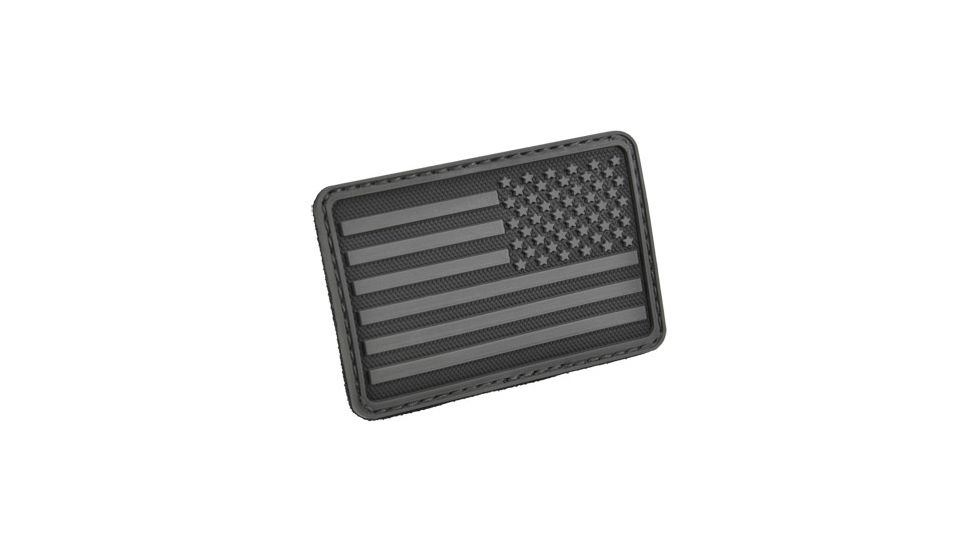 Hazard 4 Right Arm USA Flag Patch, Black, PAT-USA-R-BLK