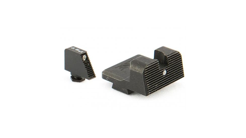 EDEMO Heinie Glock Ledge Straight Eight Suppressor Night Sight Set, Black, 3186L, EDEMO1