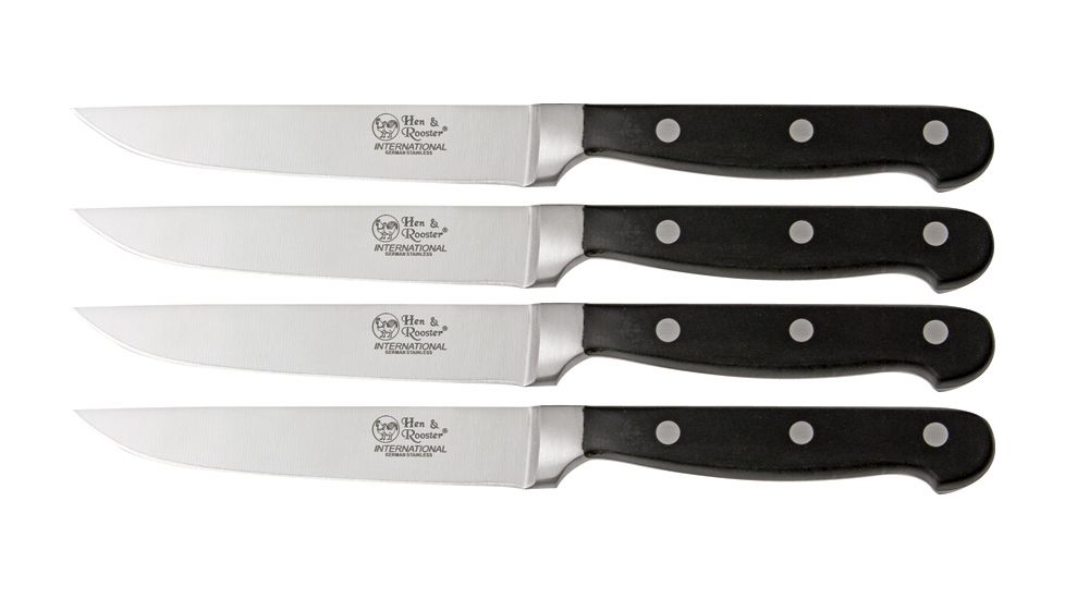 Hen &amp; Rooster 4 pc Steak Knife Set HRI008