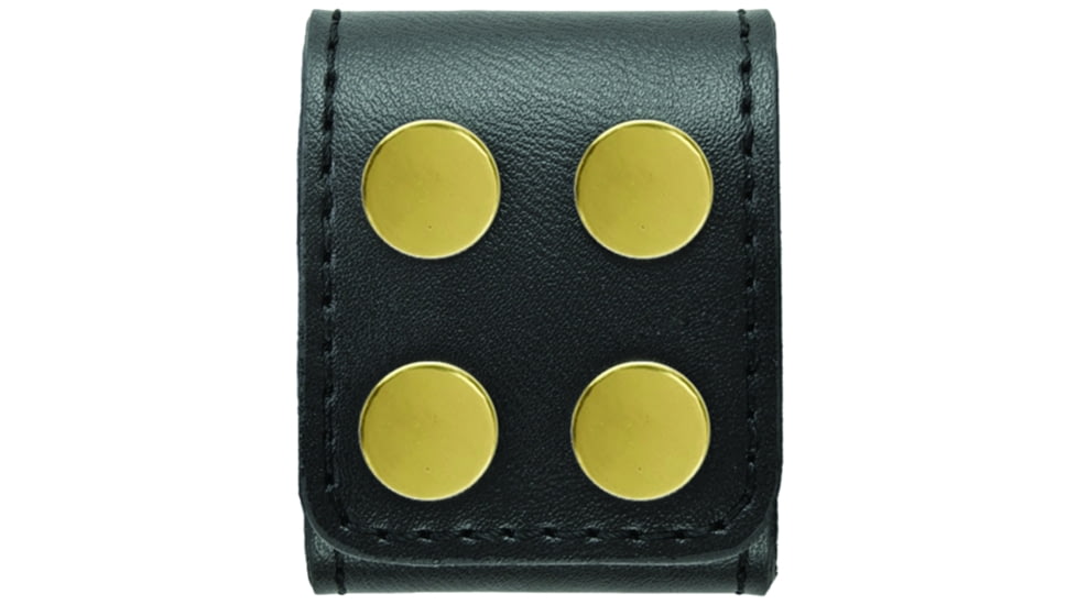 HERO'S PRIDE AirTek Extra Wide Belt Keepers, 2in, 2 Pack, Plain, Brass Hardware, Black, 1498PA