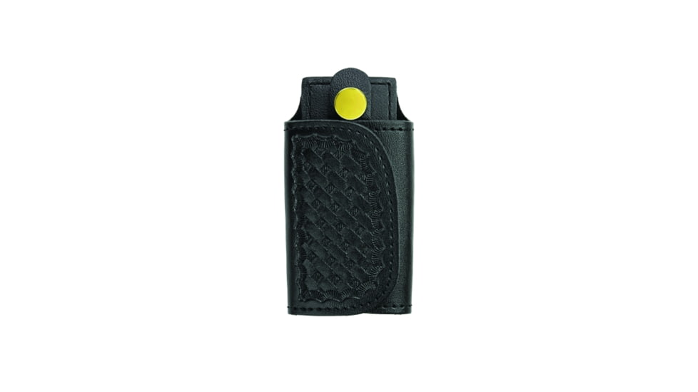 HEROs PRIDE AirTek Silent Key Holder, Brass Hardware, Basket Weave, Black, 1485WA