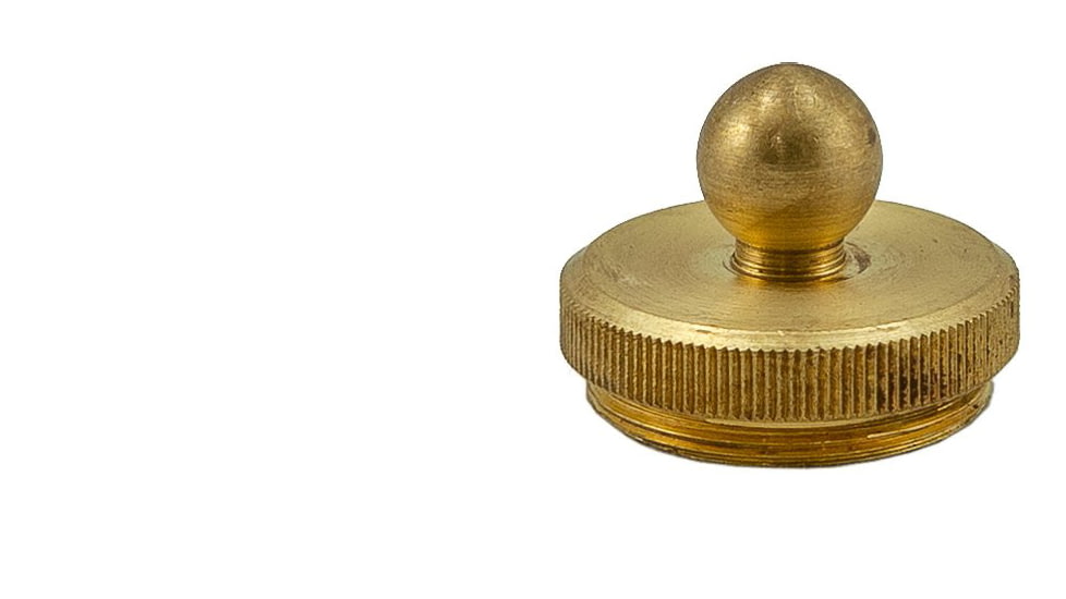 Hi-Lux Optics Malcolm 6X Long Telescopic Sight Eyepiece Lens Cap, Brass, MS34C-E