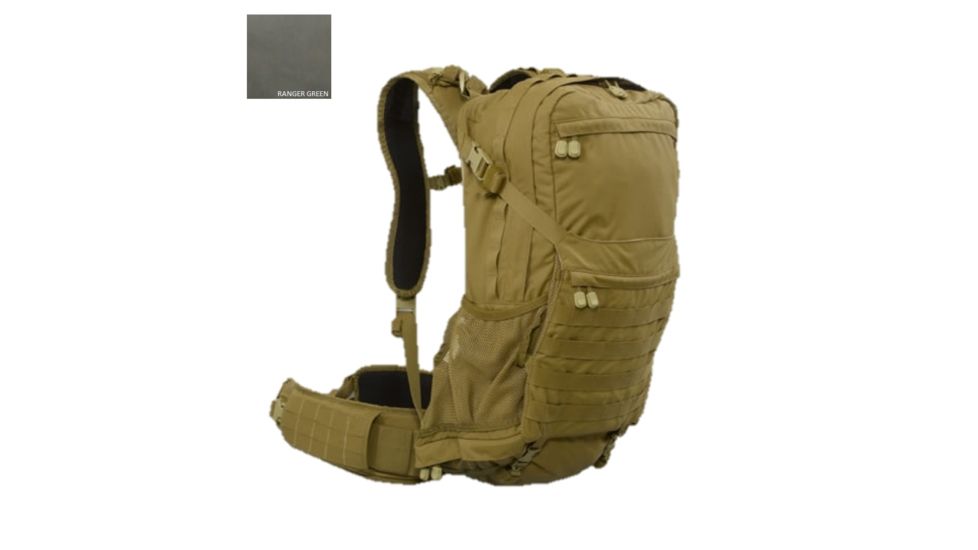 High Ground Gear HG 3 Day Pack JTAC with SM/MD Waist Belt, Ranger Green, S/M, HG-8363-5