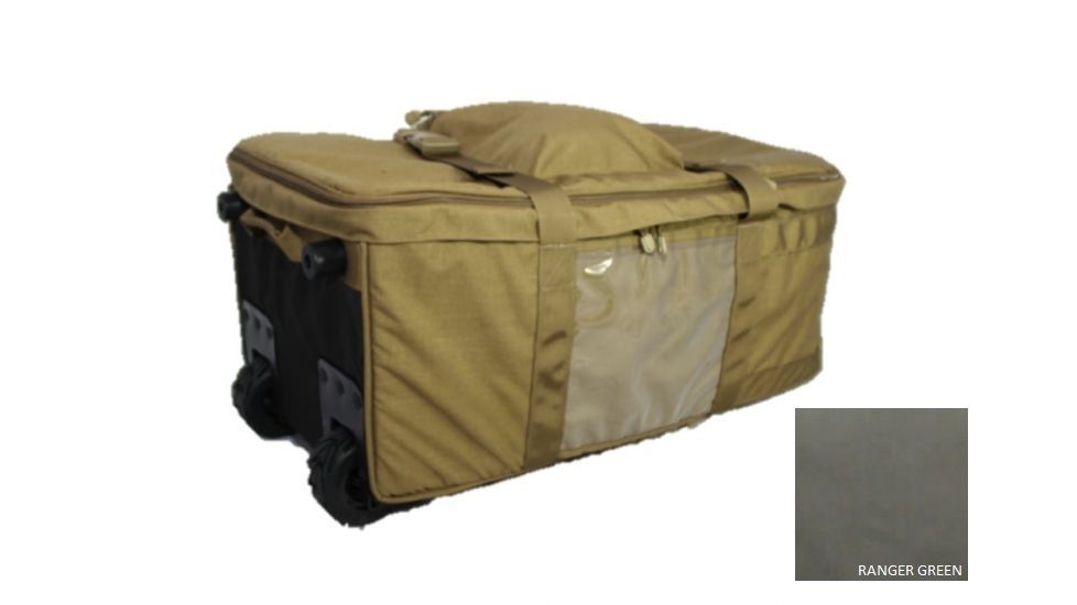 High Ground Gear HG Rolling Load Out Bag, 31.25in Lx17.5in Wx14.25in H, Ranger Green, HG-7977-5