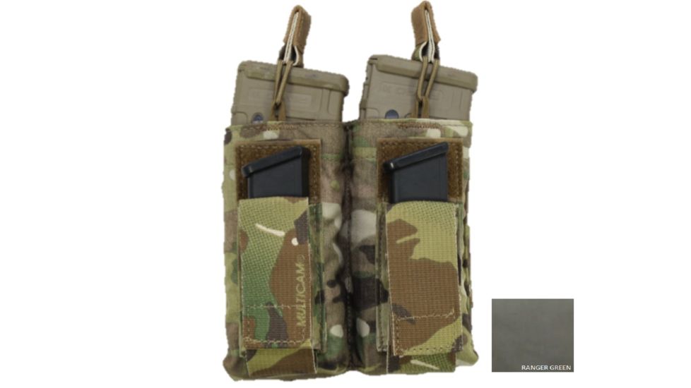 High Ground Gear M4/M16-Pistol Combo Pouch, Double, Ranger Green, HG-7994-5