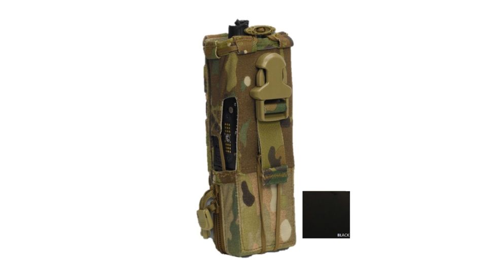 High Ground Gear Single-Hand, Drop-Down MBITR/PRC-148 Pouch, Black, HG-7210-6