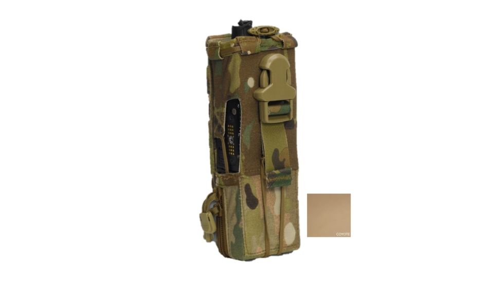 High Ground Gear Single-Hand, Drop-Down MBITR/PRC-148 Pouch, Coyote, HG-7210-4