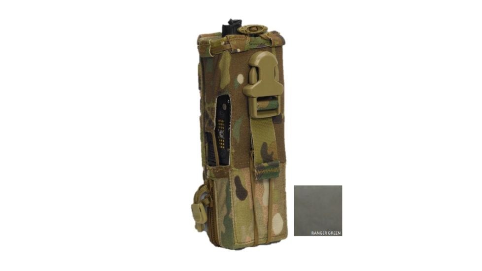 High Ground Gear Single-Hand, Drop-Down MBITR/PRC-148 Pouch, Ranger Green, HG-7210-5