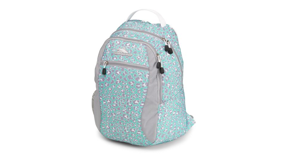 High Sierra Curve Backpack, Mint Leopard, 18.5inx 12.5inx 8.5in, 53632-4968