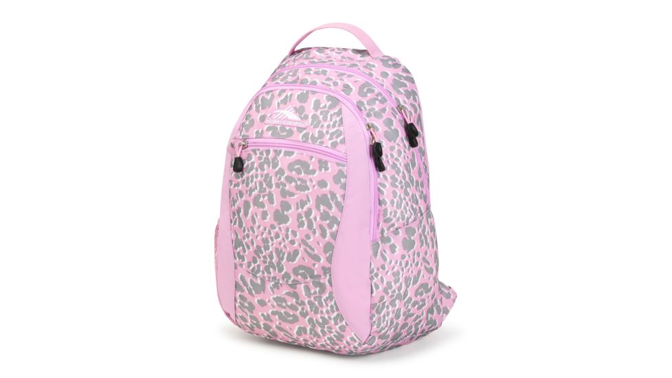 High Sierra Curve Backpack, Shadow Leopard/Iced Lilac, 18.5inx 12.5inx 8.5in, 53632-6787