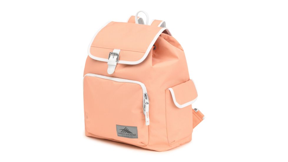High Sierra Elly Backpack, Sand Pink/White, 14.5inx 12.5inx 7.5in, 87374-6783