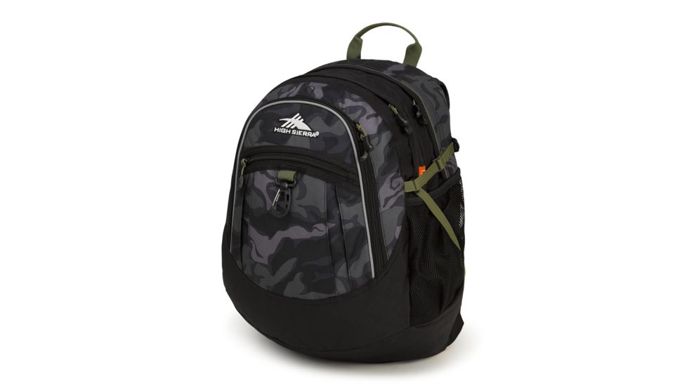 High Sierra Fatboy Backpack, Camo/Black/Moss, 19.5inx 13.0inx 7.0in, 64020-5832