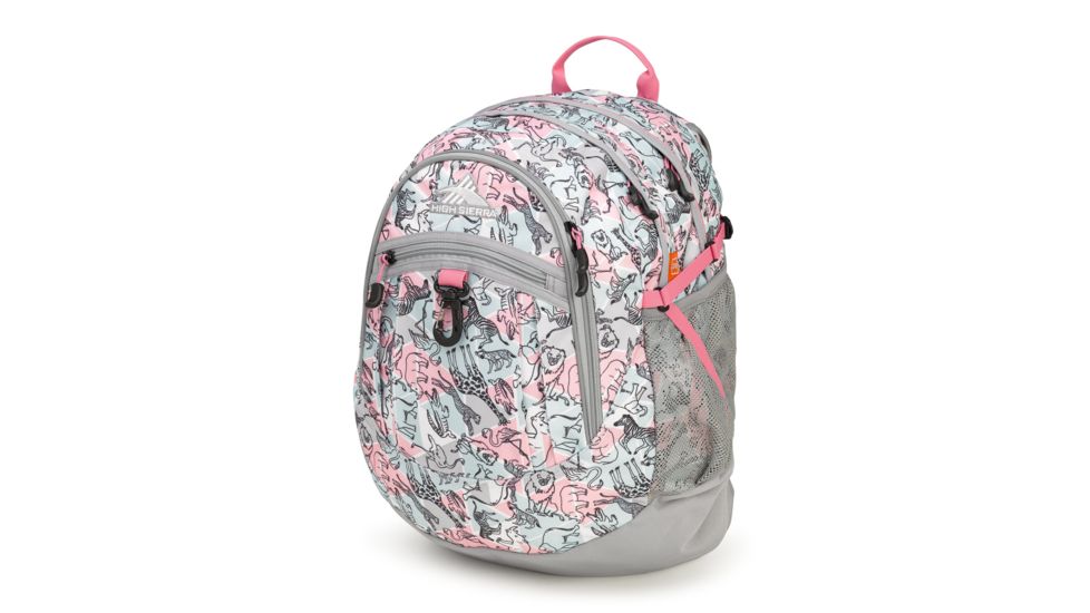 High Sierra Fatboy Backpack, Safari/Ash/Pink Lemonade, 19.5inx 13.0inx 7.0in, 64020-5867