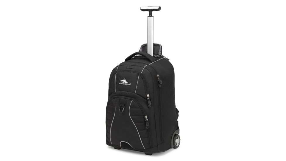 High Sierra Freewheel Wheeled Laptop Backpack, Black, 20.0inx 13.5inx 8.0in, 53991-1050