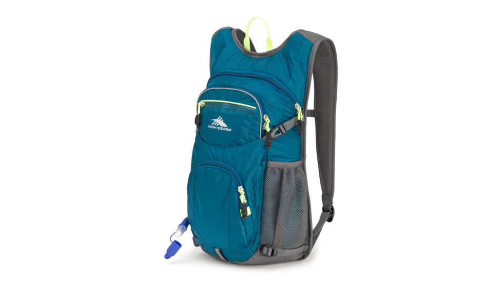 High Sierra HydraHike 16L Hydration Pack, Lagoon/Slate/Zest, 20.8inx 14.8inx 4.8in, 105492-6852
