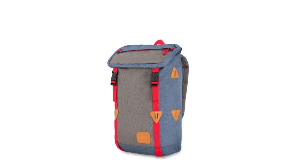High Sierra Klettersack Backpack, Dusty Blue/Slate/Crimson, 20.0inx 12.5inx 6.5in, 106513-6422