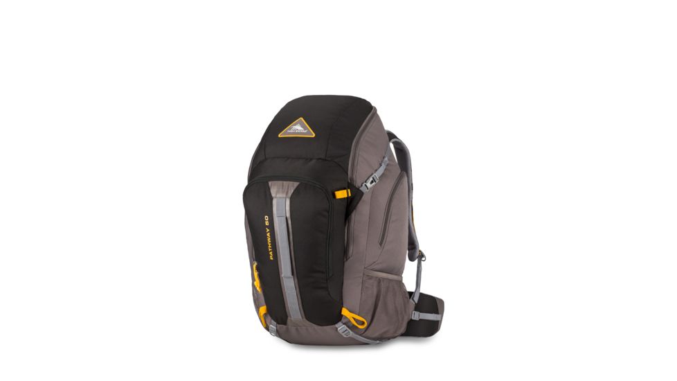 High Sierra Pathway 50L Backpack, Black/Slate/Gold, 23.0inx 12.5inx 9.0in, 79547-5745