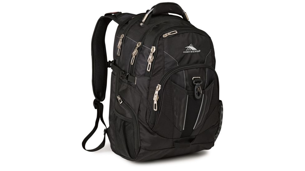 High Sierra XBT TSA Laptop Backpack, Black, 19.5inx 13.0inx 8.0in, 57999-1041