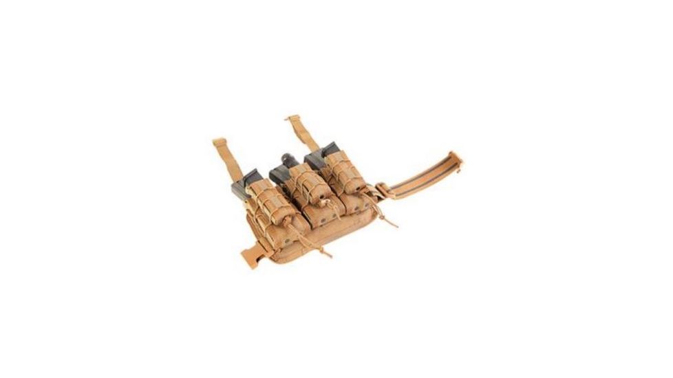 High Speed Gear HSGI Double Decker Leg Rig Rifle Pouch, Coyote Brown, 21DL02CB