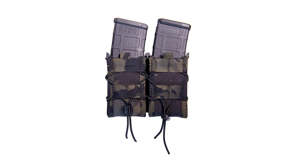 High Speed Gear Double Rifle Taco MOLLE Rifle Pouch, MultiCam Black, 11TA02MB