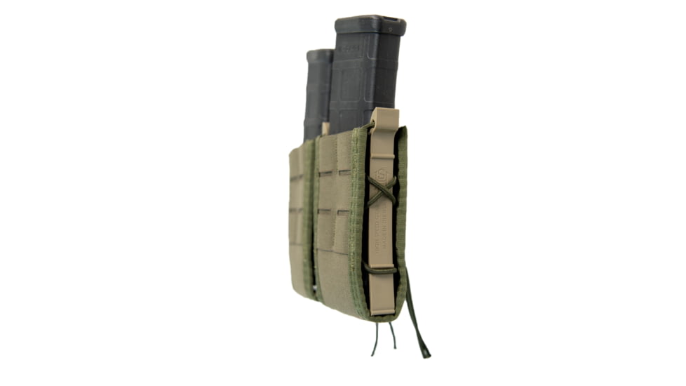 High Speed Gear Duty Double Rifle TACO U-Mount Pouch, Olive Drab, 41TA02OD