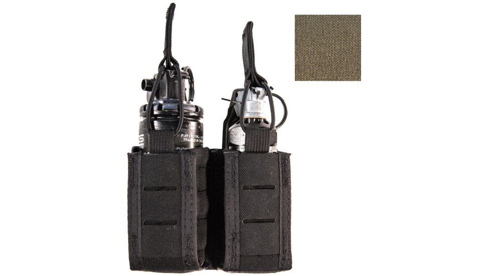 High Speed Gear HSGI Duty Double Flash Bang Taco U-Mount Pouch, Olive Drab, 41SG02OD