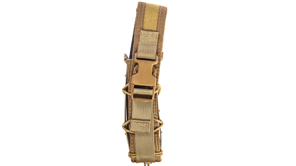 High Speed Gear Extended Pistol TACO Covered Adaptable Belt Mount, Coyote Brown, 10EX10CB