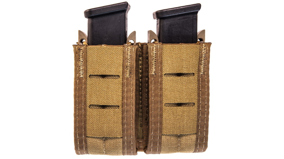 High Speed Gear HSGI Duty Double Pistol Taco U-Mount Pouch, Coyote Brown, 41PT02CB