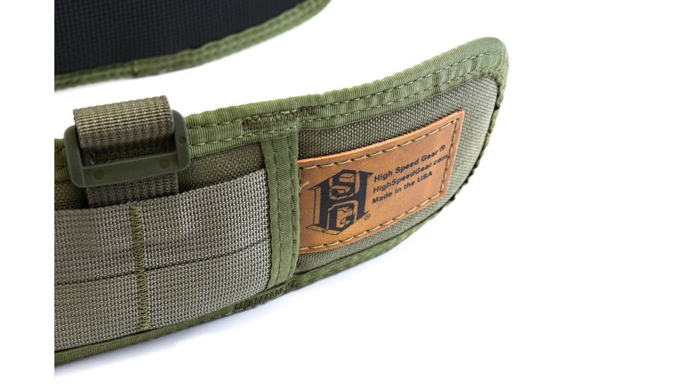 High Speed Gear HSGI Slim Grip Padded Belt Slotted, Small, Olive Drab, 33SPB0OD
