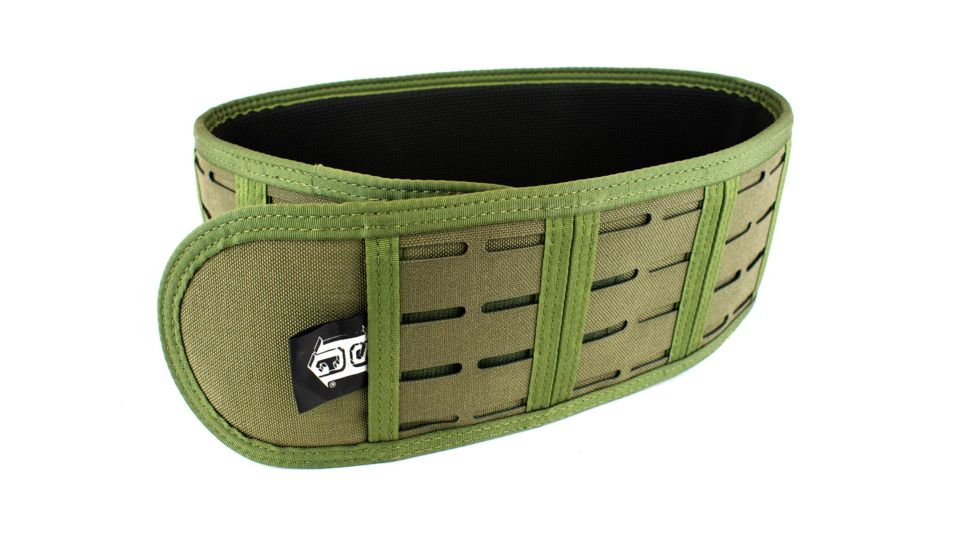 High Speed Gear Laser Sure Grip Padded Belt, Slotted, Medium, Olive Drab, 33LB01OD
