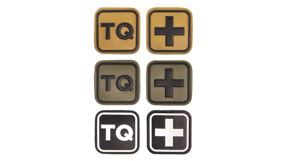 High Speed Gear Medical Patch TQ - 6 Pack, Black/Coyote Brown/Olive Drab, 90MD0600