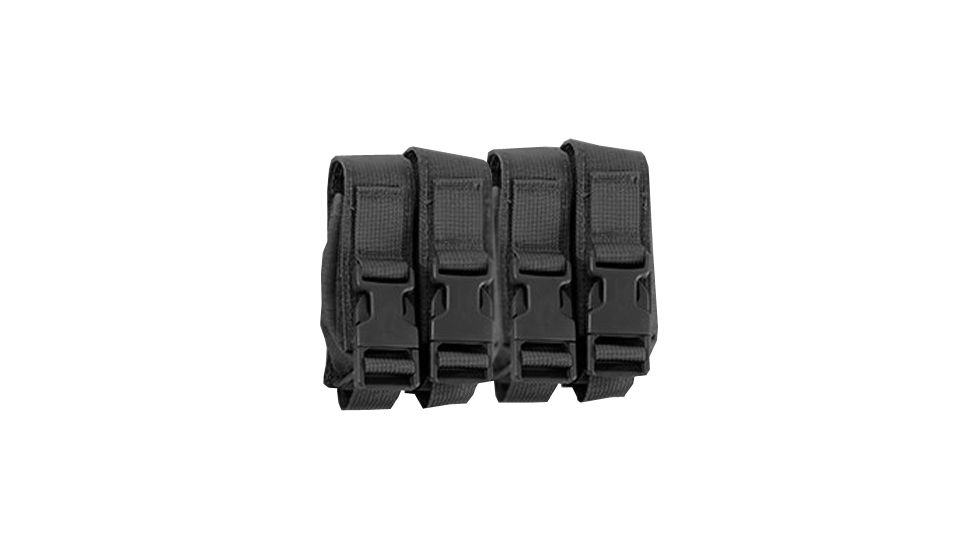 High Speed Gear HSGI Modular Pistol Mag Pouch, Quad, Black, 12PM04BK
