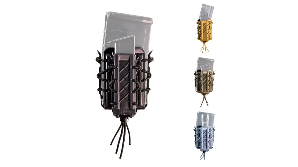 High Speed Gear Polymer Double Decker TACO Univ Mount, Black, Coyote Brown, Olive Drab, Wolf Gray